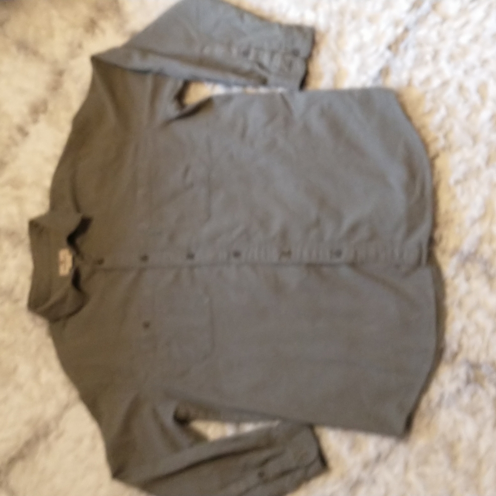 Woolrich men's size XL 100% cotton medium weight long sleeve shirt